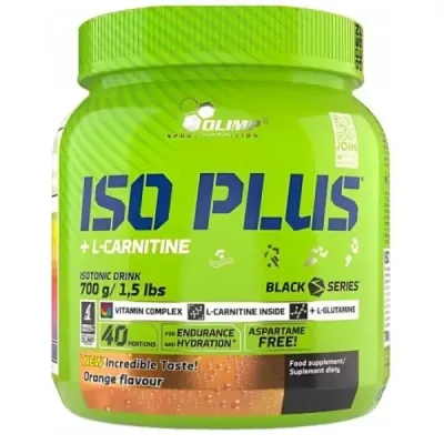Изотоник Olimp Iso Plus с L-карнитином, вкус апельсина, 700 г