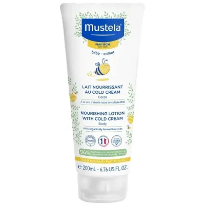 Молочко для тела Mustela Bebe Nourishing Lotion with Cold Cream, питательное, для детей, для сухой кожи, 200 мл