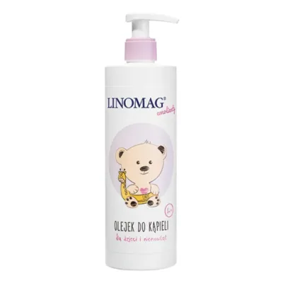 Масло для ванны Polpharma Linomag, эмолент, смягчающее, для сухой и чувствительной кожи, 400 мл