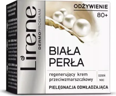 Крем для лица Lirene 80+ восстанавливающий, против морщин, для дня и ночи, 50 мл