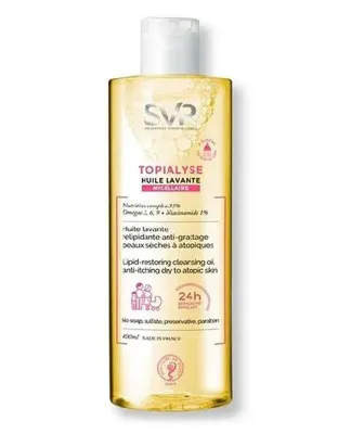 Масло для мытья и купания SVR Topialyse Huile Lavante Micellaire, для сухой и атопичной кожи, 400 мл