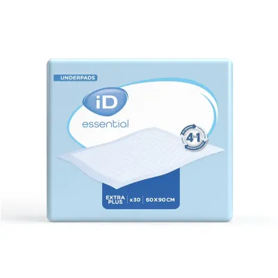 Пелёнки впитывающие iD Essential Extra Plus, 60 x 90 см, 30 шт