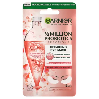 Патчи под глаза Garnier Probiotics Fractions Repairing Eye Mask восстанавливающие, против отёков, 6 г