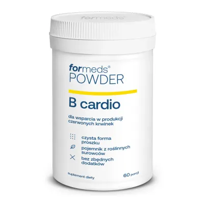Витамины группы B ForMeds Powder B Cardio, B12, B6 и фолиевая кислота, порошок, 60 порций