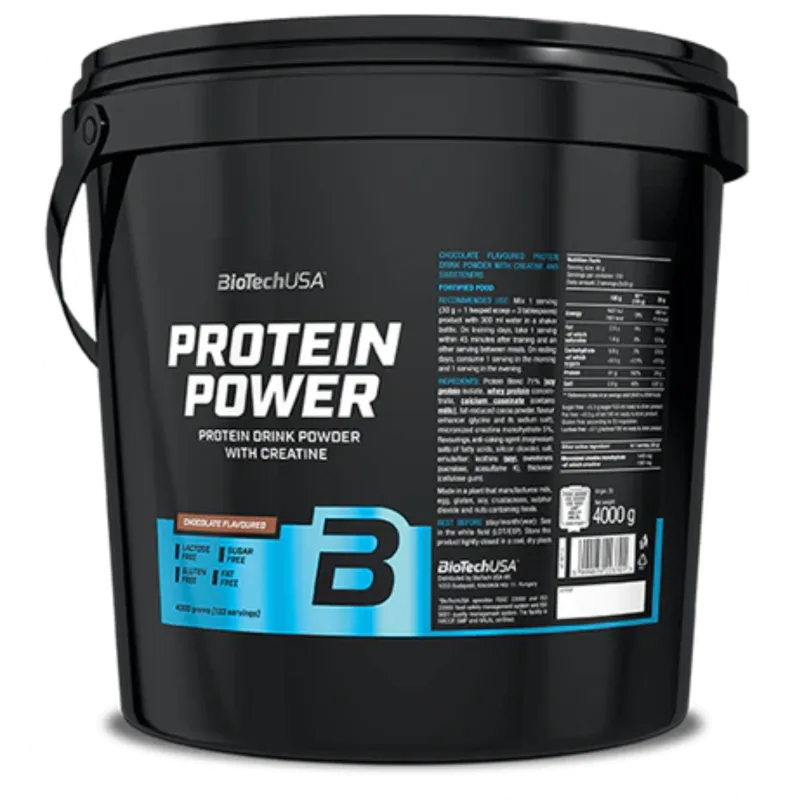 Протеин BioTech USA Protein Power, вкус шоколада, 4 кг