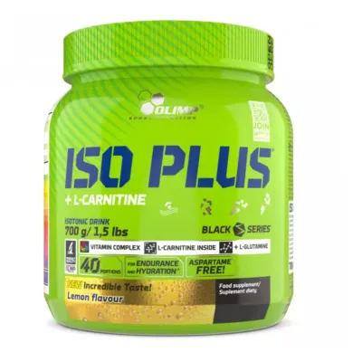 Изотонический напиток Olimp Iso Plus, с L-карнитином, вкус лимона, порошок, 700 г