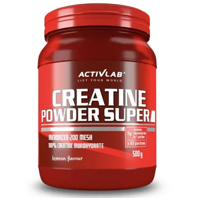 Креатин ActivLab Creatine Powder Super, моногидрат, вкус лимона, 500 г