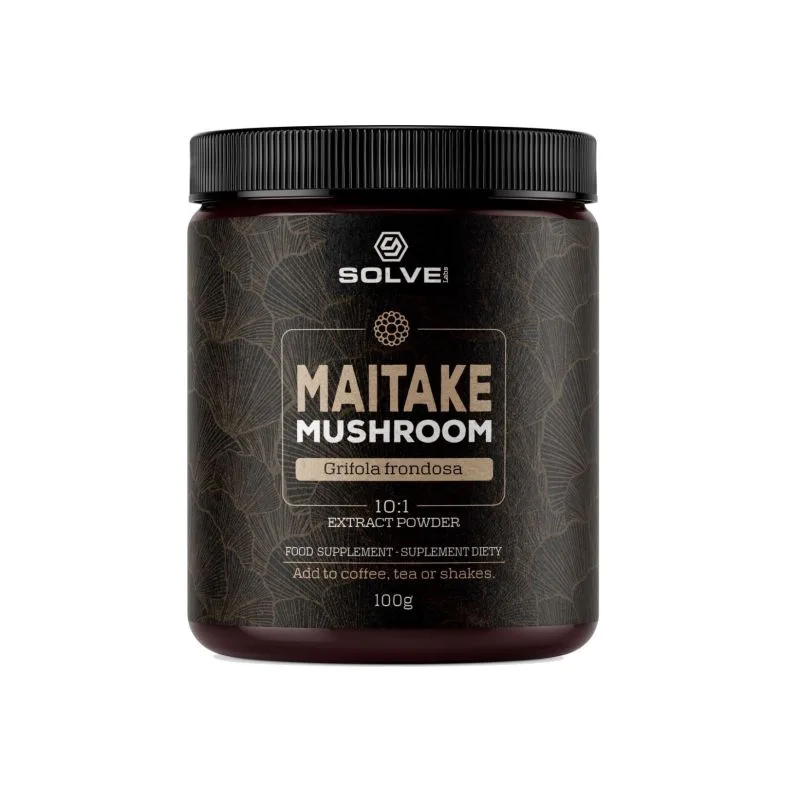 Порошок из гриба майтаке SolveLabs Maitake Mushroom Powder, экстракт 10:1, 100 г