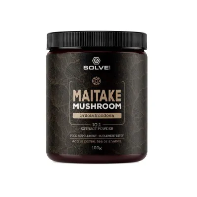 Порошок из гриба майтаке SolveLabs Maitake Mushroom Powder, экстракт 10:1, 100 г
