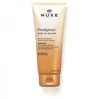 Масло для душа Nuxe Prodigieux, с маслом сладкого миндаля, без сульфатов, 200 мл
