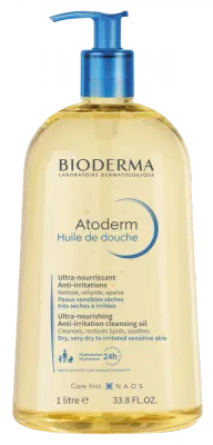 Масло для душа Bioderma Atoderm Huile de douche, увлажнение 24 часа, для сухой кожи, 1000 мл