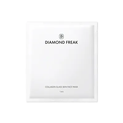 Тканевая маска для лица Diamond Freak Collagen Glass Skin Face Mask увлажняющая, с коллагеном, 35 г