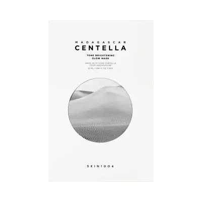 Тканевая маска для лица SKIN1004 Madagascar Centella Brightening Glow Mask осветляющая, увлажняющая, 5 × 25 мл