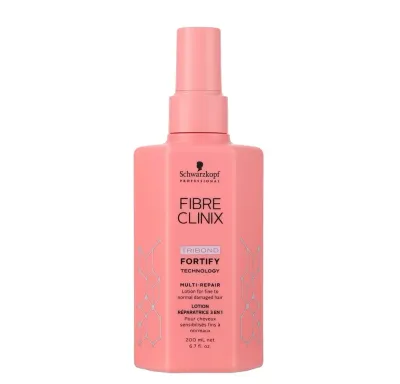 Несмываемый лосьон для волос Schwarzkopf Professional Fibre Clinix Fortify укрепляющий, для повреждённых волос, 200 мл