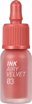 Тинт для губ Peripera Ink Airy Velvet увлажняющий, бархатистый, оттенок 03 Cartoon Coral, 4 г