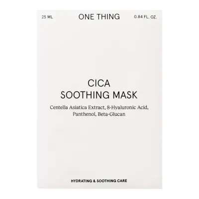Тканевая маска для лица One Thing Cica Soothing Mask успокаивающая, с центеллой