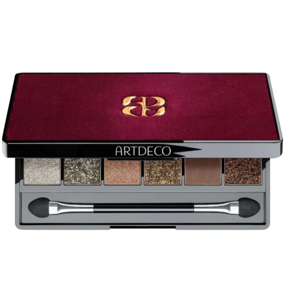 Палетка теней Artdeco Glitter Eyeshadow Palette Limited Edition с блёстками, оттенок 03 Touch of velvet