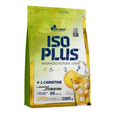 Изотоник в порошке Olimp Iso Plus Powder, электролиты и витамины, вкус лимон, 1505 г