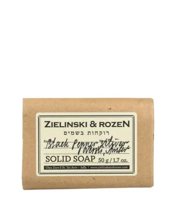 Мыло Zielinski & Rozen Black Pepper, Vetiver, Neroli, Amber, кусковое, 75 г