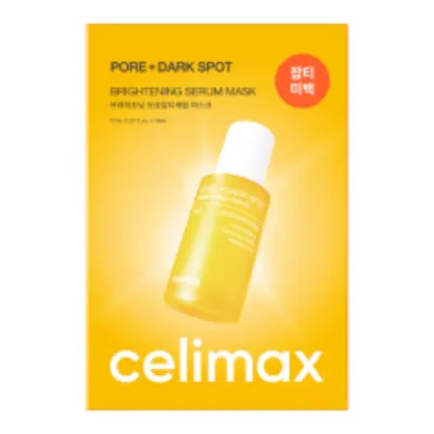 Тканевая маска для лица Celimax Pore+Dark Spot Brightening Serum Mask, осветляющая, с ниацинамидом, 10 шт