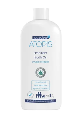 Эмульсия для ванны Novaclear Atopis, деликатная, для сухой и атопичной кожи, с первого дня жизни