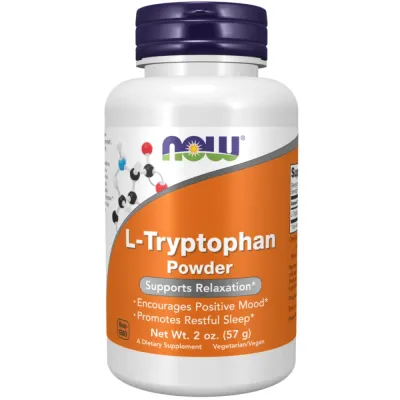L-триптофан в порошке NOW Foods L-Tryptophan, 57 г