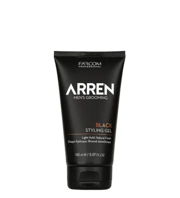 Тонирующий гель для укладки волос Arren Black Styling Gel, лёгкая фиксация, оттенок чёрный, 150 мл
