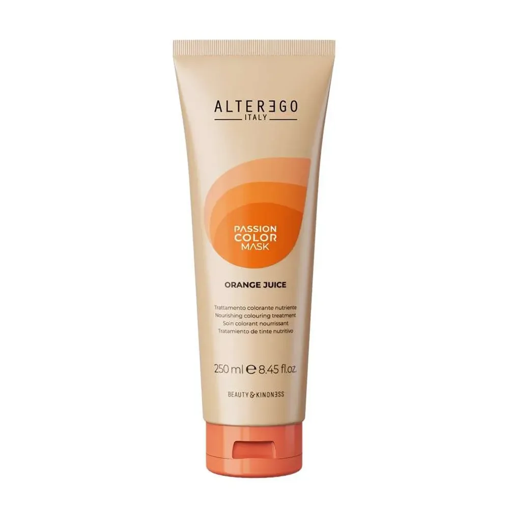 Тонирующая маска для волос Alter Ego Passion Color Mask, питательная, оттенок Orange Juice, 250 мл