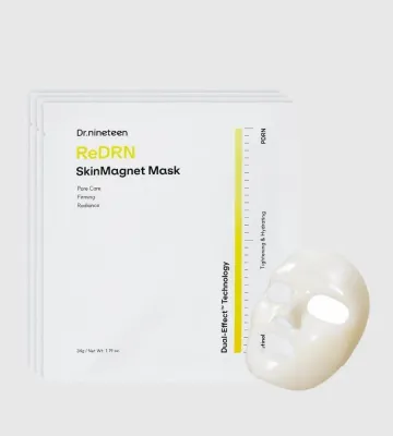 Тканевая маска для лица Dr.Nineteen ReDRN Skin Magnet Mask восстанавливающая, 34 г x 4 шт