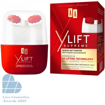 Сыворотка-активатор для лица AA Y Lift Supreme, с пептидами и коллагеном, 40 мл