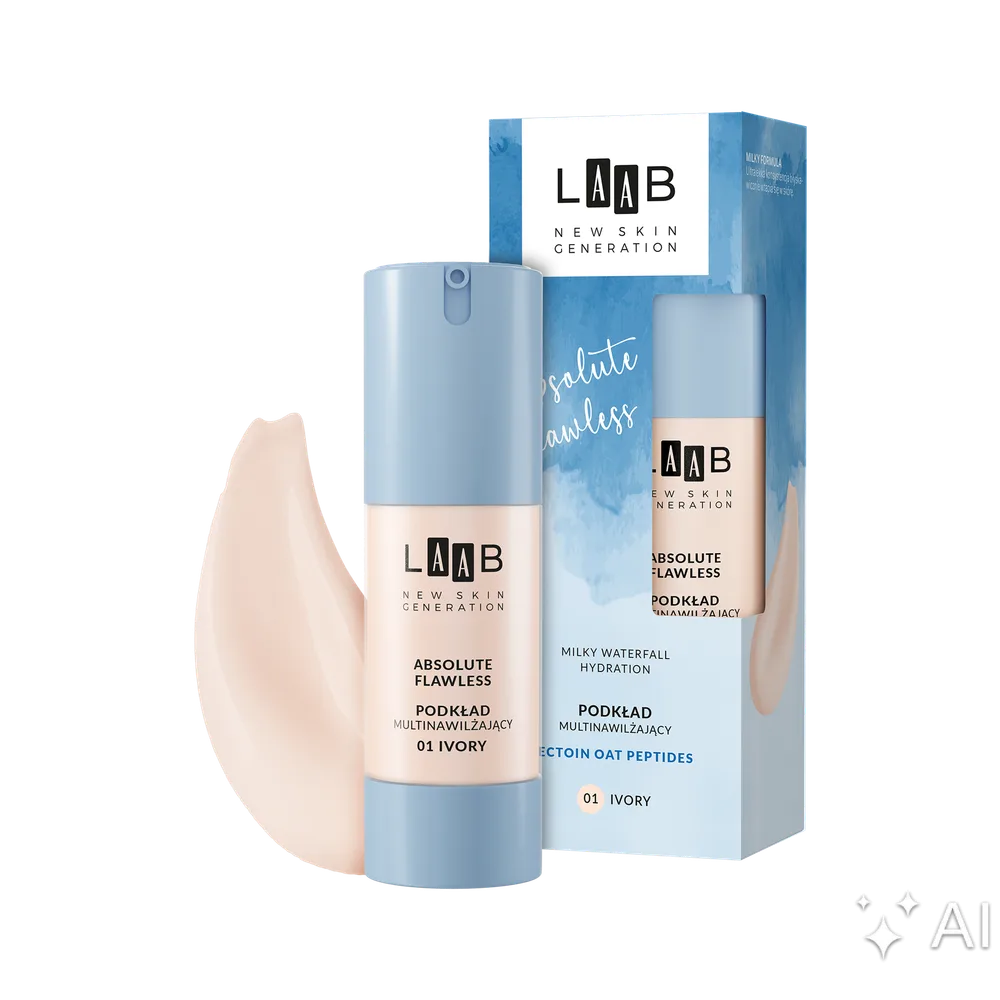 Тональная основа AA LAAB Milky Waterfall Hydration увлажняющая, для обезвоженной кожи, оттенок 01 Ivory