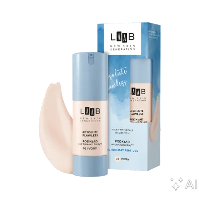 Тональная основа AA LAAB Milky Waterfall Hydration увлажняющая, для обезвоженной кожи, оттенок 01 Ivory