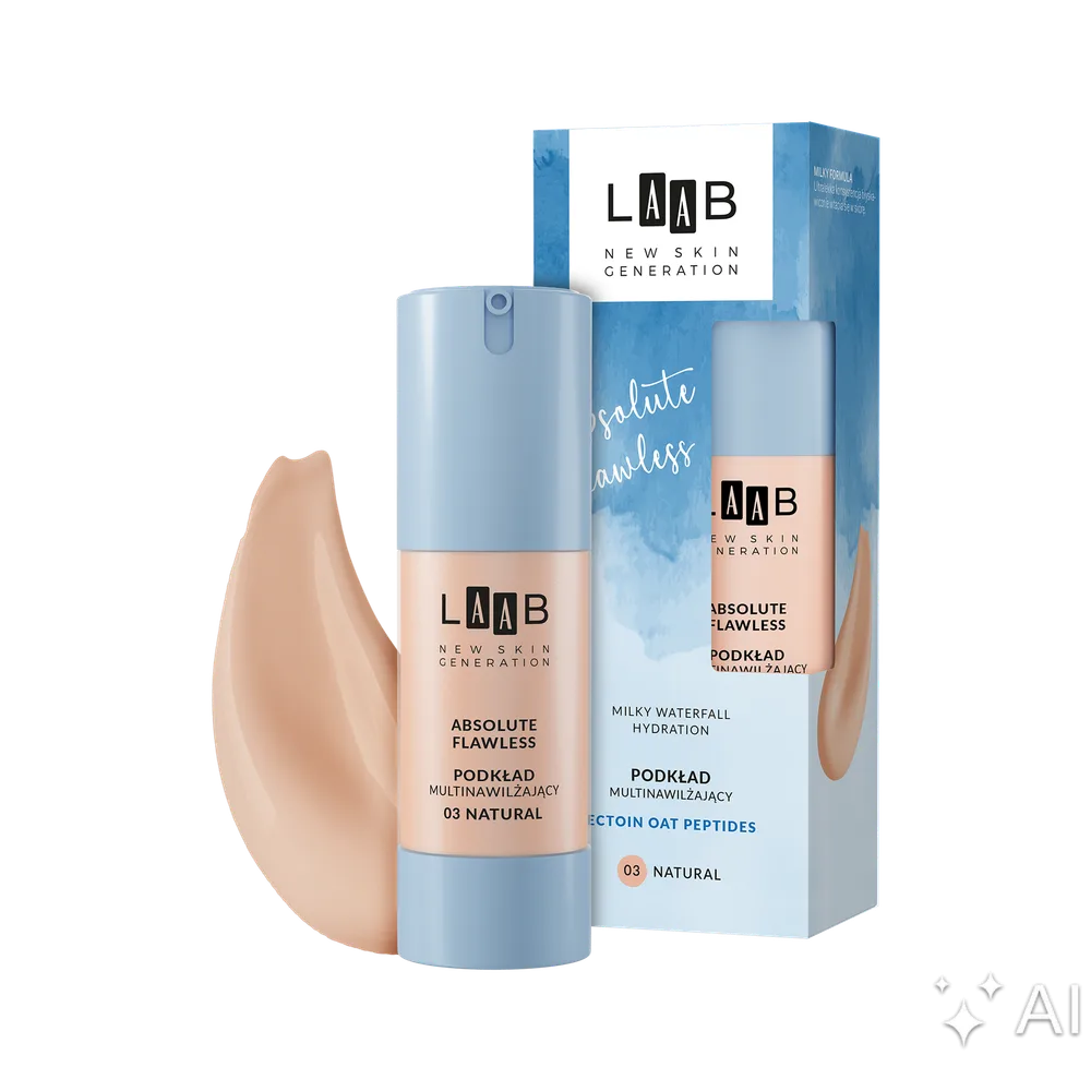 Тональная основа AA LAAB Milky Waterfall Hydration увлажняющая, для обезвоженной кожи, оттенок 03 Natural