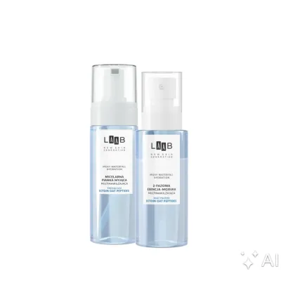 Набор для лица LAAB Milky Waterfall Hydration, мицеллярная пенка и эссенция-мист