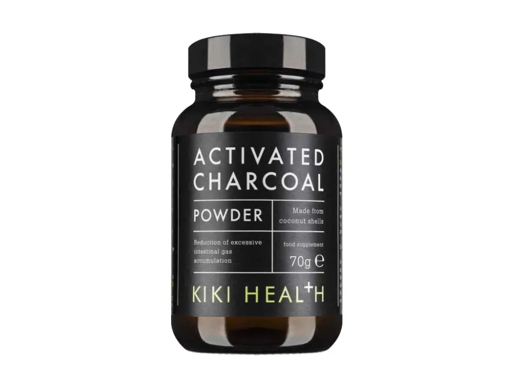 Активированный уголь Kiki Health Activated Charcoal Powder, из скорлупы кокоса, порошок, 70 г