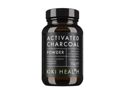 Активированный уголь Kiki Health Activated Charcoal Powder, из скорлупы кокоса, порошок, 70 г