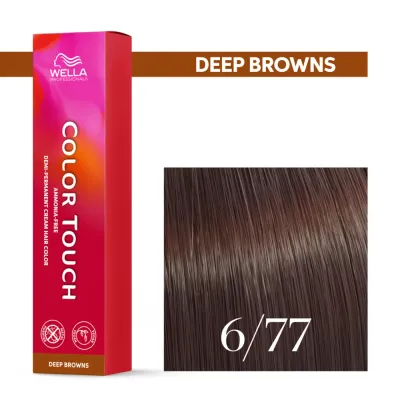 Тонирующая крем-краска Wella Professionals Color Touch без аммиака, оттенок 6/77, 60 мл
