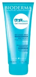 Гель для душа Bioderma ABCDerm Gel Moussant, для новорождённых и младенцев, для тела и волос, 200 мл