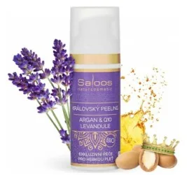 Пилинг для лица Saloos Lavender, органический, лавандовый, для чувствительной кожи, 50 мл