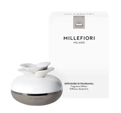Ароматический диффузор Millefiori Milano Air Design Flower, светло-серый