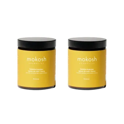 Набор 2 x деликатно бронзирующий лосьон для тела и лица Mokosh маракуйя, 2 x 180 мл