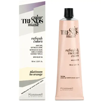 Полуперманентная краска Kosswell Color Trends Mask, кремовая, 100 мл, оттенок platinum no orange