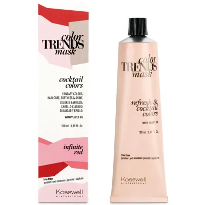 Полуперманентная краска Kosswell Color Trends Mask, кремовая, 100 мл, оттенок infinite red