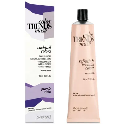 Полуперманентная краска Kosswell Color Trends Mask, кремовая, 100 мл, оттенок purple rain