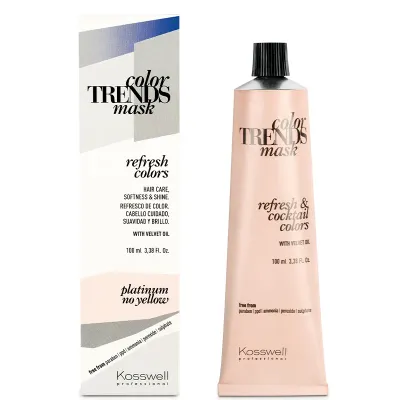 Полуперманентная краска Kosswell Color Trends Mask, кремовая, 100 мл, оттенок platinum no yellow