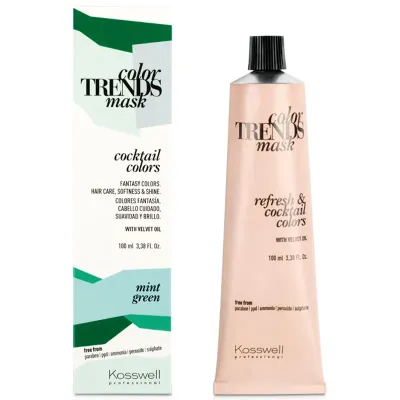 Полуперманентная краска Kosswell Color Trends Mask, кремовая, 100 мл, оттенок mint green