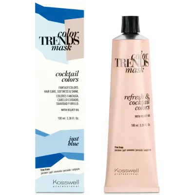 Полуперманентная краска Kosswell Color Trends Mask, кремовая, 100 мл, оттенок just blue