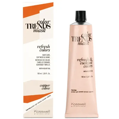 Полуперманентная краска Kosswell Color Trends Mask, кремовая, 100 мл, оттенок copper