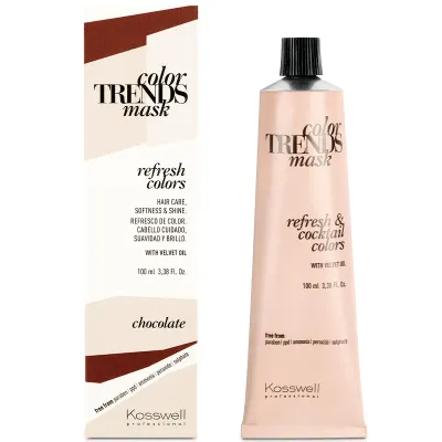 Полуперманентная краска Kosswell Color Trends Mask, кремовая, 100 мл, оттенок chocolate