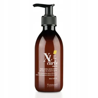 Несмываемый кондиционер Kosswell XL Curls увлажняющий, с кокосовым и аргановым маслом, для вьющихся волос, 250 мл